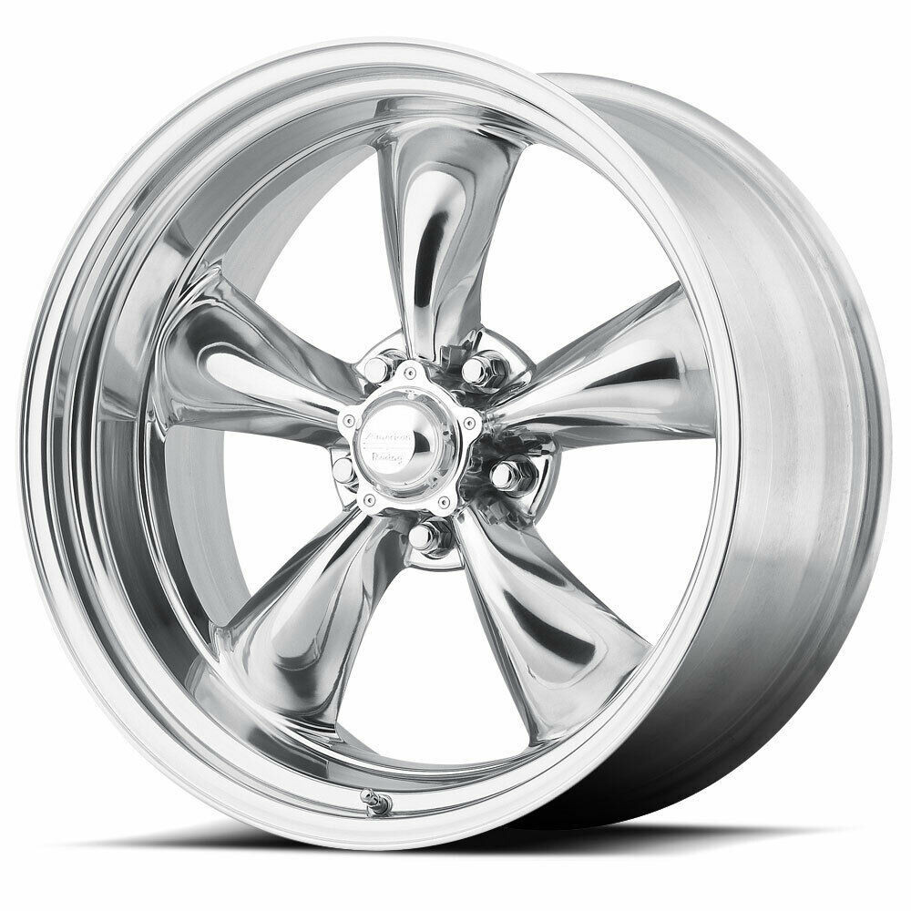 Set 4 American Racing VN515 Torq Thrust II 22x9 5x4.5 Polished Wheels 22" 15mm